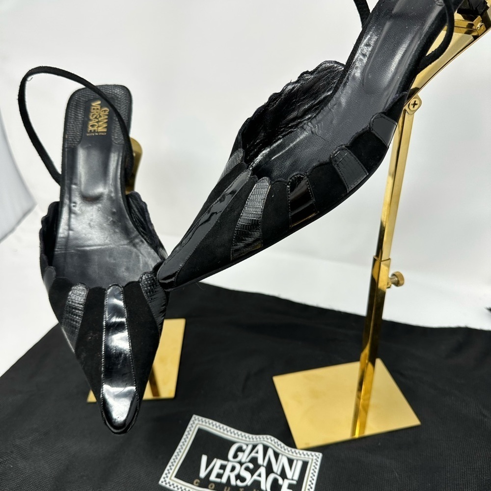 Gently Loved Authentic Giani Versace Leather And … - image 1